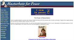 Desktop Screenshot of masturbateforpeace.com