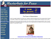 Tablet Screenshot of masturbateforpeace.com
